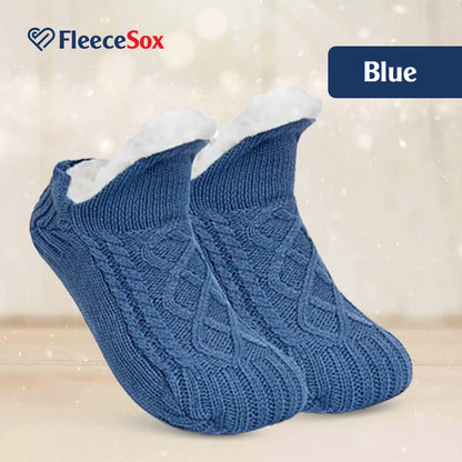 FleeceSox - Thermo-Hausschuhsocken mit Fleecefutter, rutschfest