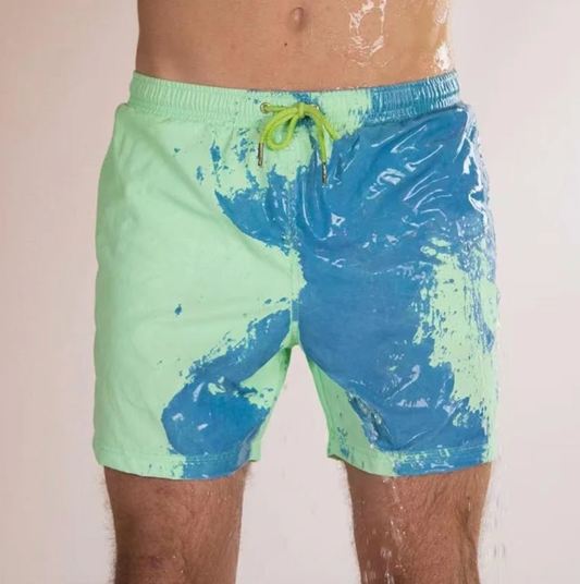 Badeshorts mit Farbwechsel