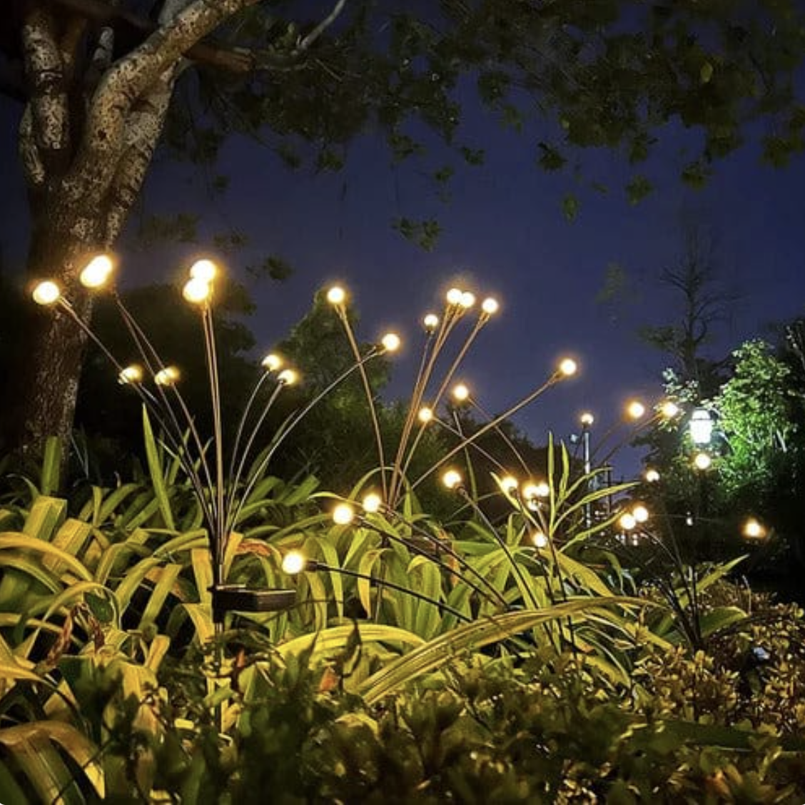 Solar Garten LED Glühwürmchen Steckleuchte