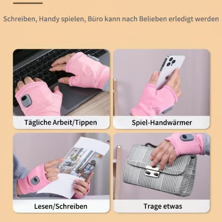 🔥Letzter Tag 49% RABATT✨Smarte thermostatische beheizte Handschuhe ohne Finger