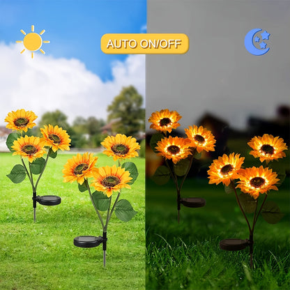 Sonnenblumen-Solarleuchten